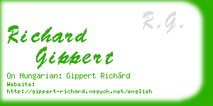 richard gippert business card