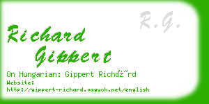 richard gippert business card